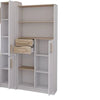 Macius Kids Bedroom Set – Wardrobe, Desk, Bookcase & Storage Shelf White