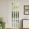 Internal Bi Folding Concertina Accordion Door PVC Sliding Divider Doors Bathroom