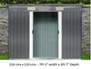 Metal Garden Shed 6 X 4, 8 X 4, 8 X 6, 10 X 8 Garden Storage WITH FREE BASE New