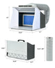 CO-Z Portable Airbrush Spray Paint Booth Kit with Dual Fans and 4 LED Lights