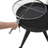 Steel Fire Pit Garden BBQ Grill Wood Log Charcoal Outdoor Heating Cooking Bowl