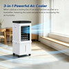 Portable Air Cooler, 15L Evaporative Air Cooler with 2 Ice Packs, Remote Control