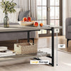40''Coffee Table with Storage Shelf,Rustic Farmhouse Sofa Table for Small Spaces