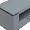 Portland Wooden TV Stand With 2 Drawers In Grey