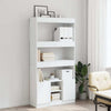 Highboard White 92x33x180 Engineered Wood C7I4