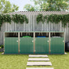 Large 4 Sheds Steel Outdoor Garden Wheelie Bin Store Storage for 4 Wheelie Bins