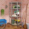 4-Tier Adjustable Corner Shelving Unit Garage Storage Utility Rack