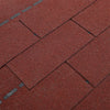 Pack of 18 Red 3-Tab Felt Shingles Shed Roofing Tile Asphalt Roof Shingle 2.61m²