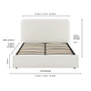 Dusk Ascot Bed Frame KING SIZE - Stone Grey RRP £499