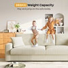 3/4 Seater Corduroy Sofa Jumbo Cord Modern Sofa Couch Seats with 2 Pillows Soft