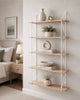 5 Tier Metal Wire Wall Floating Shelves Decoration Storage Shelf Living Room