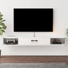 120CM Floating TV Stand, Wall Mounted Console with Storage & Cable Management