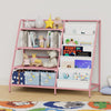 Bookshelf Bookcase with Children's Reading Room for 9 Storage Compartme Pink New