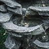 Stone Fountain Water Feature LED Lights Polyresin Statues Outdoor Indoor Decor