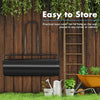 48L Steel Garden Lawn Roller Water Sand Filled Outdoor Grass Roller Black