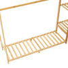 Strong Wooden Clothes Rail Garment Rack Hanging Stand Storage Shelf Tidy Closet