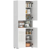 180cm Tall Kitchen Cupboard, Pantry Storage Cabinet, High Gloss White