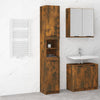 ShCuShan Bathroom Cabinet Smoked Oak 32x34x188.5 Engineered W3L5