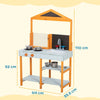 Wooden Mud Kitchen for Kids with Removable Sink, Cookware, Shelves