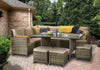 Signature Weave Charlotte Truffle Brown Outdoor Corner Dining Sofa Set RRP £1212