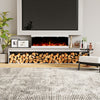 Electric Fireplace Panoramic Media Fire 40-72in Wall Insert LED Fireplace Heater