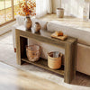 41.3'' Farmhouse Console Table, 2-Tier Wooden Narrow Entryway Table for Hallway