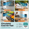 Portable Air Conditioner 25L Evaporative Cooler 1700CFM Ice Packs 60° Timer