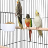 Bird Cage Open Play Top Parrot Cage Budgie Cage w/ Stand for Cockatiel Parakeet