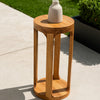 Wooden Round 23" Sofa Side End Table 2 Shelf Bedroom Night Stand Space Saving