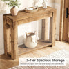 43.3'' Solid Wood Console Table, Farmhouse Narrow Entryway Sofa Table w/ Storage