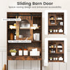 Farmhouse Bathroom Organizer with Sliding Barn Door