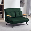 Click Clack 2 Seater Sofa Bed for Living Room, Guest Room, Green