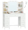 Dressing Table With Led Mirror Drawers Set Makeup Desk Vanity Table Lights