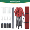 Pop Up Gazebo 3X3M Awning Canopy Party Tent Marquee 4 Sides Garden Outdoor Red