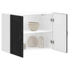 Kitchen Wall Cabinet Lucca Black Engineered Wood