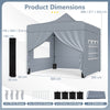 10 x 10 FT Heavy-duty Easy Setup Commercial Tent w/ Wheeled Bag