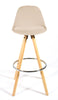 Bar Stools Kitchen Breakfast Chairs Dining Modern Wooden Velvet | Set of 2