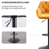 Set of 2/4 Bar Stools Velvet w/Armrest 8cm Thick Seat Swivel Bar Chair Breakfast