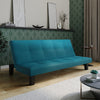 3 Seater Folding Sofa Bed Upholstered Couch Futon Settee Love Seat Plastic Legs