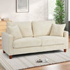 Modern 2/3 Seater Corduroy Sofa Bed with 2 Bolster Home Room Recliner Couch Sofa