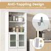 163cm Tall Bathroom Storage Cabinet Freestanding Kitchen Pantry Cupboard