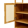 Bamboo Clothes Rack Garment Rail Stand Storage Shoe Cabinet Shelf Walk-in Closet