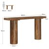 160cm Farmhouse Console Table, Narrow Wooden Entryway Sofa Table for Living Room