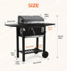 XL Outdoor Smoker Barbecue Charcoal BBQ Grill Portable Garden Cooking Trolley UK