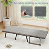 Upholstered 1 Seater Folding Fabric Sofa Bed Sleeper Couch Sofabed Settee Yyhhag