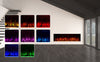Clarendon Borderless Glass Fire - 71'' - Black