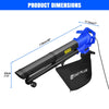 3000W Leaf Blower and Vacuum 3 in 1 Garden Vacuum Shredder Mulcher 6 Speeds