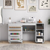 Portable Rolling Sewing Cabinet Craft Table Folding Table with storage