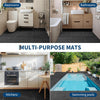 50 Pack 12"x12" Interlocking Drainage Floor Mats Tiles DIY Non-Slip Multi-Use