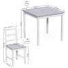Solid Wooden Dining Table and 2 4 Chairs Set Home Kitchen Furniture